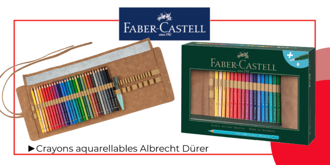 Crayons aquarellable Albrecht Dürer, boîte-rouleau 31 piéces