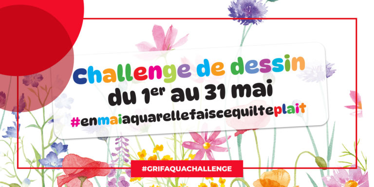 #GRIFAquaChallenge Challenge créatif à l'aquarelle - Mai 2023