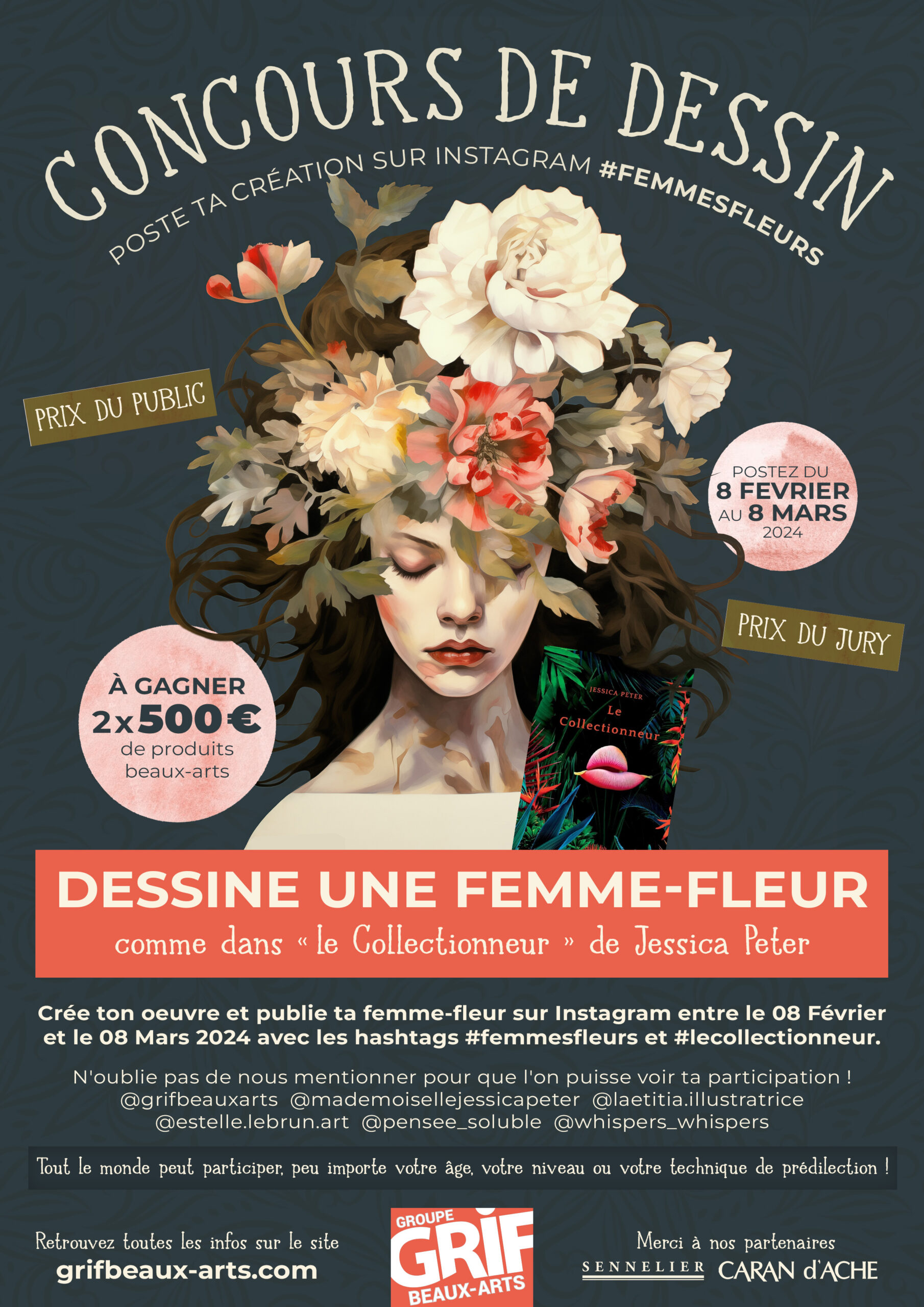 Concours de dessin #FEMMESFLEURS #LeCollectionneur