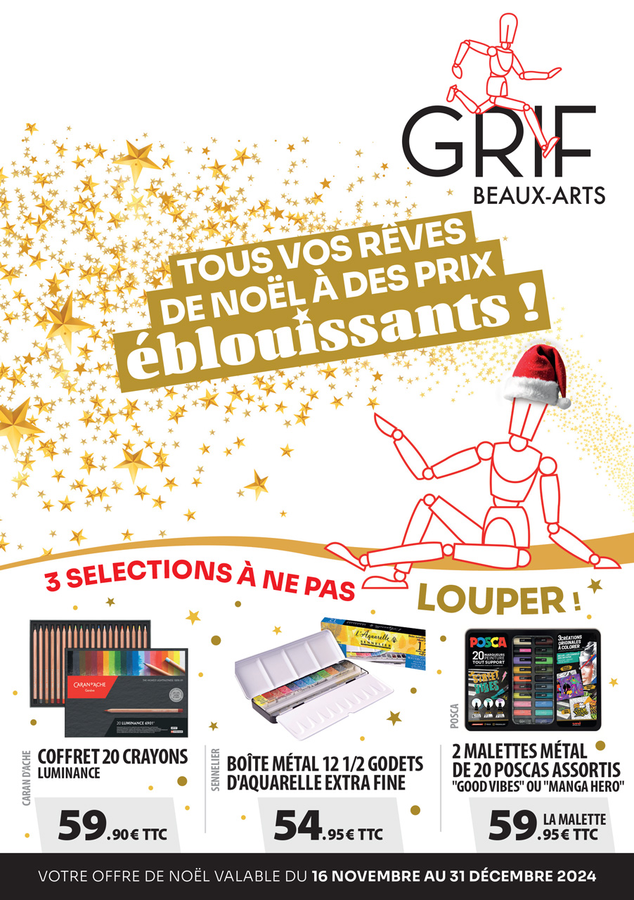 Brochure de Noël GRIF Beaux-Arts : tous vos rêves de Noël à des prix éblouissants