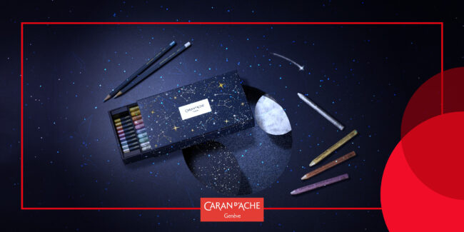 Cosmic Blue : Collection limitée de Noël de Caran d'Ache chez GRIF Beaux-Arts