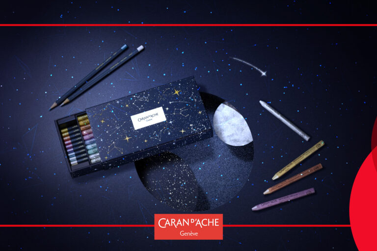 Cosmic Blue : Collection limitée de Noël de Caran d'Ache chez GRIF Beaux-Arts